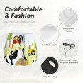 thumbnail image 4 of Pofeuu Farmfield with Cute Animals Print Women's Athletic Shorts Running Workout Shorts Tummy Control Quick Dry Gym Shorts with Pockets Double layer sports shorts-Small, 4 of 7