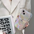 thumbnail image 5 of Bear Phone Case Compatible with iPhone 14 Plus Case, Cute 3D Holographic Clear White Bear Case, Shockproof Kpop Cartoon Bear Phone Case for Women Girls, 5 of 11