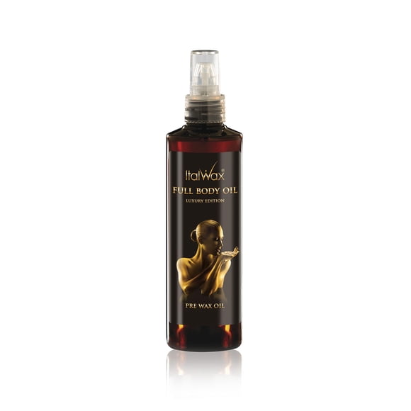 Italwax Aceite Corporal de Lujo - 250 ml - Prepara la piel para la depilación con cera - Garantiza una aplicación fácil de la cera