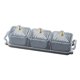 thumbnail image 3 of Platos para servir aperitivos de frutos secos divididos Caja de almacenamiento de alimentos Compartimentos para dulces Gris Argenta, 3 of 9