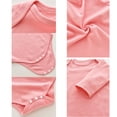 thumbnail image 2 of Unisex Baby Bodysuit Super Soft Viscose from Bamboo, Solid Long Sleeve Baby Boys Girls Onsies, 9-12 Months(Pink), 2 of 6