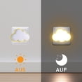 thumbnail image 2 of Cloud Night Light Electrical Plug [Set of 2] Nomadic Children's Night Light with Twilight Sensor, Small LED Sconce for Baby Room, Hallway Wall Lamp, Staircase Lighting, 2 of 5