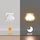 thumbnail image 2 of Luz de noche de nube con enchufe eléctrico [juego de 2] Luz de noche infantil nómada con sensor crepuscular, aplique LED pequeño para habitación de bebé, lámpara de pared para pasillo,, 2 of 5