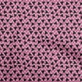 thumbnail image 1 of oneOone Cotton Cambric Fuschia Pink Fabric Geometric Triangle With Chevron Craft Projects Decor Fabric Printed By The Yard 56 Inch Wide, 1 of 4