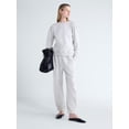 thumbnail image 2 of Scoop Women’s and Women's Plus Pleat Shoulder Sweatshirt, Sizes XS-4X, 2 of 5