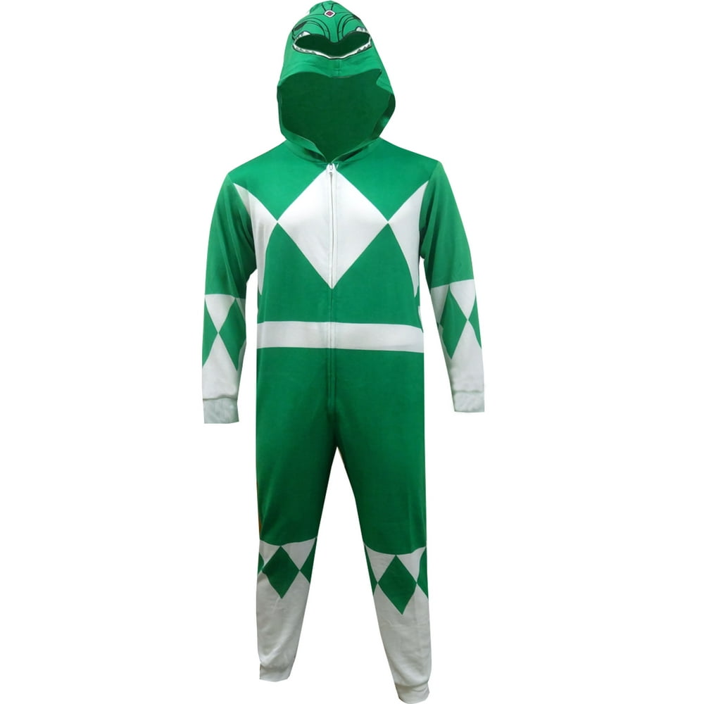 Onesie - Mighty Morphin Power Rangers Green Ranger Pajama - Walmart.com ...