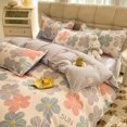 thumbnail image 1 of Lindo juego de cama para hombres y mujeres, funda nórdica, ropa de cama, edredón de microfibra de algodón lavado, juego de sábanas para cama doble, tamaño Queen y King, 1 of 6