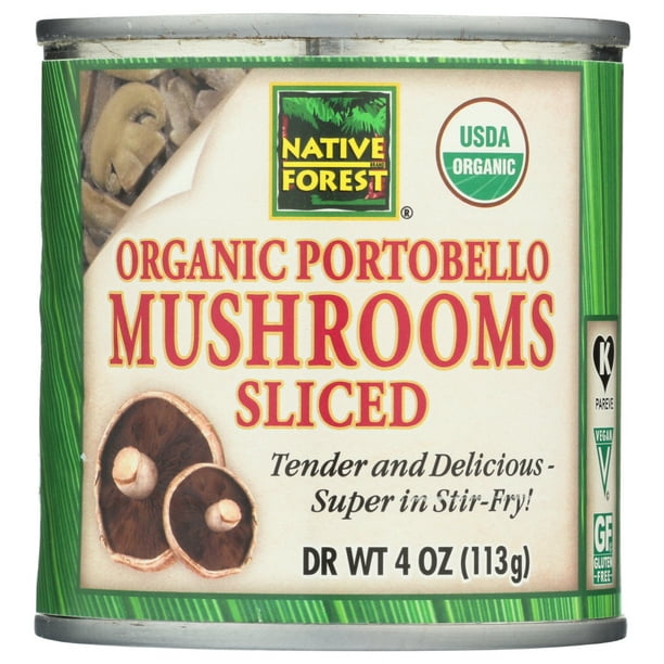 Native Forest Organic Sliced Portobello Mushrooms, 4 Oz