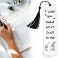 thumbnail image 2 of Personalized Funny Bookmark for Women & Men, Book Lovers Gift for Coworker, Sister, Friend | Valentine's Day, Christmas & Birthday Gift for Adult, Teen Readers | Book Marker with Quote, 2 of 9