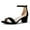 Black Vegan Nubuck, variant on J.Adams Daisy Heeled Sandals for Women – Wide Ankle Strap Low 2 Inch Kitten Short Block Heel, Open Toe Dress Shoes – Chunky Heels for Bridal, Wedding, Parties – Dressy Platform Sandals, Women's Shoes