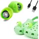 thumbnail image 1 of 2 faros delanteros recargables para Crocs, faros delanteros para zuecos con IP67 resistente al agua, linterna manos libres para enfermera (negro) verde esquí esquí Gafas de esquí, 1 of 5