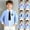 Blue, variant on Mceream Long Sleeve Dress Shirts for Boys Girls Button Down Shirt School Uniform T Shirt Spring Summer Collared Shirt Casual Back to School Shirt Tops Uniformes Escolares Para NiñOs 4-18 Years