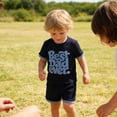 thumbnail image 2 of Younger Tree Baby Boy Summer Clothes Letter Short Sleeve T-Shirt Shorts Outfits Set for 12-18 Months, 2 of 8