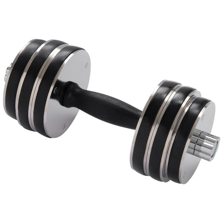 33 LBS 15 KG Adjustable Dumbbell Single Dumbbell for Workout Exercise Dumbbell Weight Sets for Home Use Anti Skid Handle Black Single Walmart