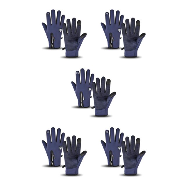 Guantes de invierno Toystoory a prueba de viento Unisex M L XL Negro Gris Azul Oscuro
