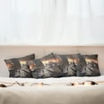 thumbnail image 7 of Ambesonne Fantasy Throw Pillow Cover 4 Pack, Sci-Fi Empty City Robot, 18", Dark Taupe Salmon, 7 of 7