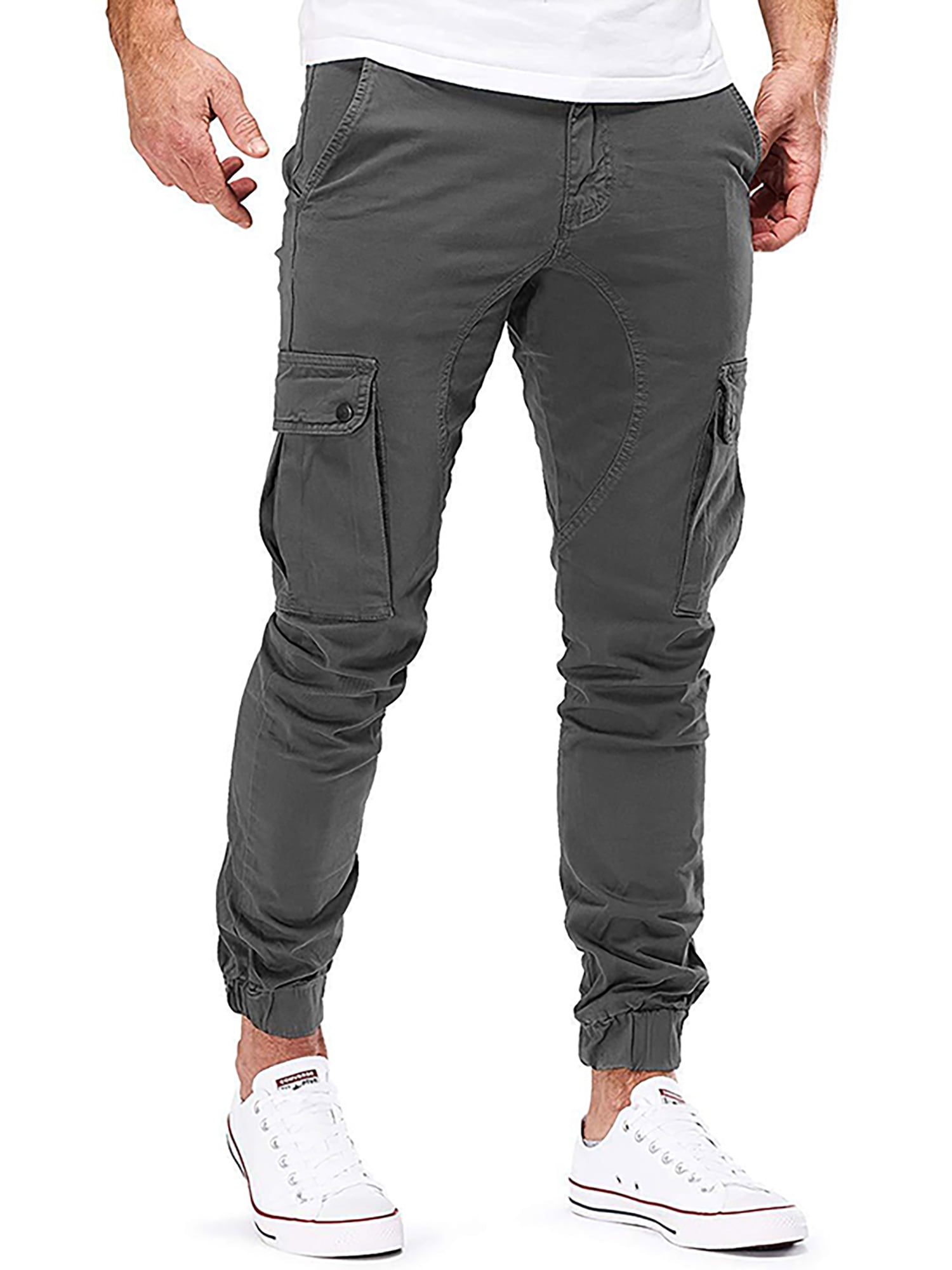 UKAP Mens Fitness Plain Bottoms Men 