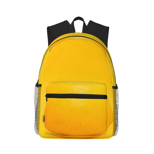 Easygdp Yellow Lemon Mochila Casual para Portátil, Mochila para Escuela, Viajes, Negocios