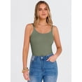 thumbnail image 5 of ANRABESS Tank Top for Womens Summer 2026 Scoop Neck Sleeveless Ribbed Knit Workout Basic Tees Slim Fitted Cami Shirts Sage Green X-Large, 5 of 11