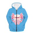 thumbnail image 5 of DISNIMO Cute Axolotl Hoodie Coat Boys Hooded Zip Sweatshirts Girls Sweatshirt with Hood Boys Hooded Jacket Childrens Hoodie Jackets 11/13 Boys Hoodie Zip Up Hoodie Teen Girl Clothes Boy Animal, 5 of 7