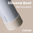 thumbnail image 4 of CAROTE 2-Pack 20 oz Insulated Stainless Steel Water Bottles with One-Click Leak-Proof Lids, Carry Loops and Removable Silicone Boots, Dishwasher Safe, 4 of 6