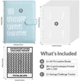 thumbnail image 3 of 100 Envelopes Money Saving Challenge Binder, Wattne A5 Money Saving Challenges Book, Savings Binder Budget Binder with Cash Envelopes to Save $5050 (Blue), 3 of 6