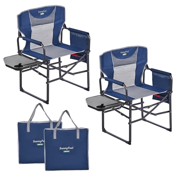 Silla Camping Director SUNNYFEEL Heavy Duty con mesa auxiliar