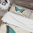 thumbnail image 4 of Designart 'Blue Farmhouse Butterfly' Farmhouse Duvet Cover Set, 4 of 4