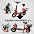 thumbnail image 2 of BornTech Electric Bike for Adults Electric Scooter with Seat Commuter Foldable Electric Bicycle E-Bikes, 2 of 5
