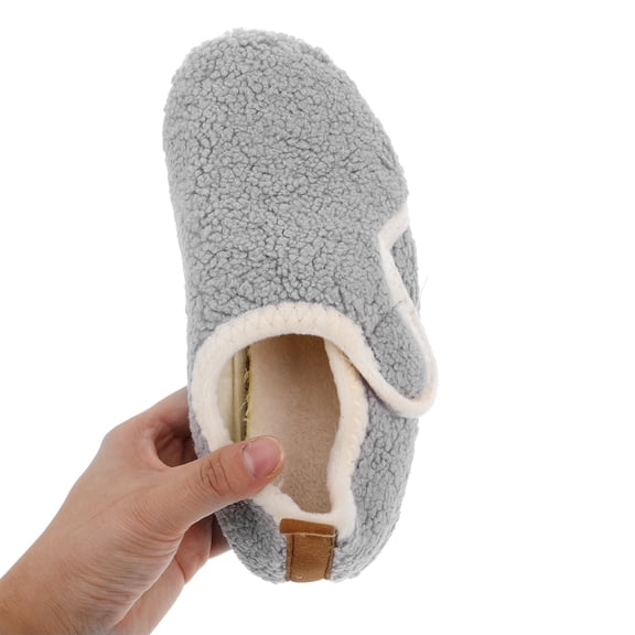 AURARMLET 1Pair Unisex House Slippers Grey Rubber Sole Comfortable and Stylish for Indoor Wear