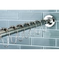 thumbnail image 2 of Kingston Brass SCC3111 Edenscape 60-Inch to 72-Inch Adjustable Shower Curtain Rod with Rings in Polished Chrome, 2 of 7