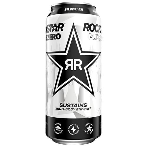 Rockstar Punched Energy Drink, Fruit Punch, 16oz Cans, Case of 12