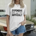 thumbnail image 2 of NJGRAE Square Neck Tops for Women Tube Tops for Women Women's Casual Crew Neck Short Sleeve T Shirt with Letter Print Fashion Top for Everyday Wear Women T-Shirt Xxl, 2 of 4