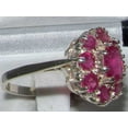 thumbnail image 3 of LBG 10k White Gold Natural Ruby Womens Anniversary Ring - Size 7.25, 3 of 4