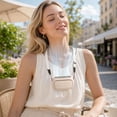 thumbnail image 5 of Gumesh Portable Hanging Neck Fan, Wearable Personal Fan Battery Operated USB Rechargeable 4 Speed Mini Handheld Air Conditioning Cooling Necklace Fan for Camping Outdoor, 5 of 6