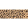 Single Fold Satin Fancy Blanket Binding 2" X 4 3/4yd Leopard