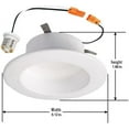 thumbnail image 3 of czcpp-Halo RL460WH950 Éclairage Encastré Intégré Led Rétroéclairage Baffle avec 90 CRI, 5000K Lumière du Jour, 4 Po, Blanc, 3 of 4
