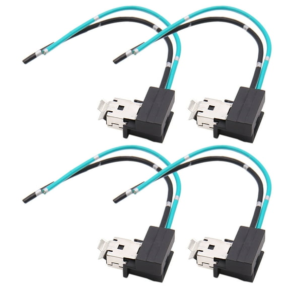 REGALWOVEN 4pcs H1 Headlight Extension Wiring Harness Socket Connector for Automobile