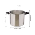 thumbnail image 4 of 23 Quart Pressure Canner And Cooker With Pressure Gau 10PSI Explosion Proof Safety Valve Extra-Lar Size, 4 of 7