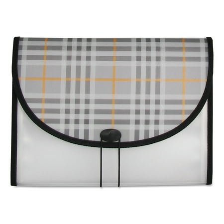 C-Line Expanding File, Plaid, Letter, 13 Pockets, 1.5" Expansion
