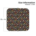thumbnail image 3 of Lsque cute insects Pattern 4" Drink Coasters Set of 6, Leather Absorbent Coasters, Table Coaster Set Decorative Coffee Cup Coasters Housewarming Gift,Square, 3 of 7