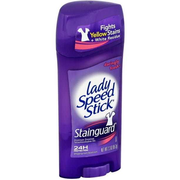 Lady Speed Stick StainGuard Antiperspirant/Deodorant, Daringly Fresh, 2