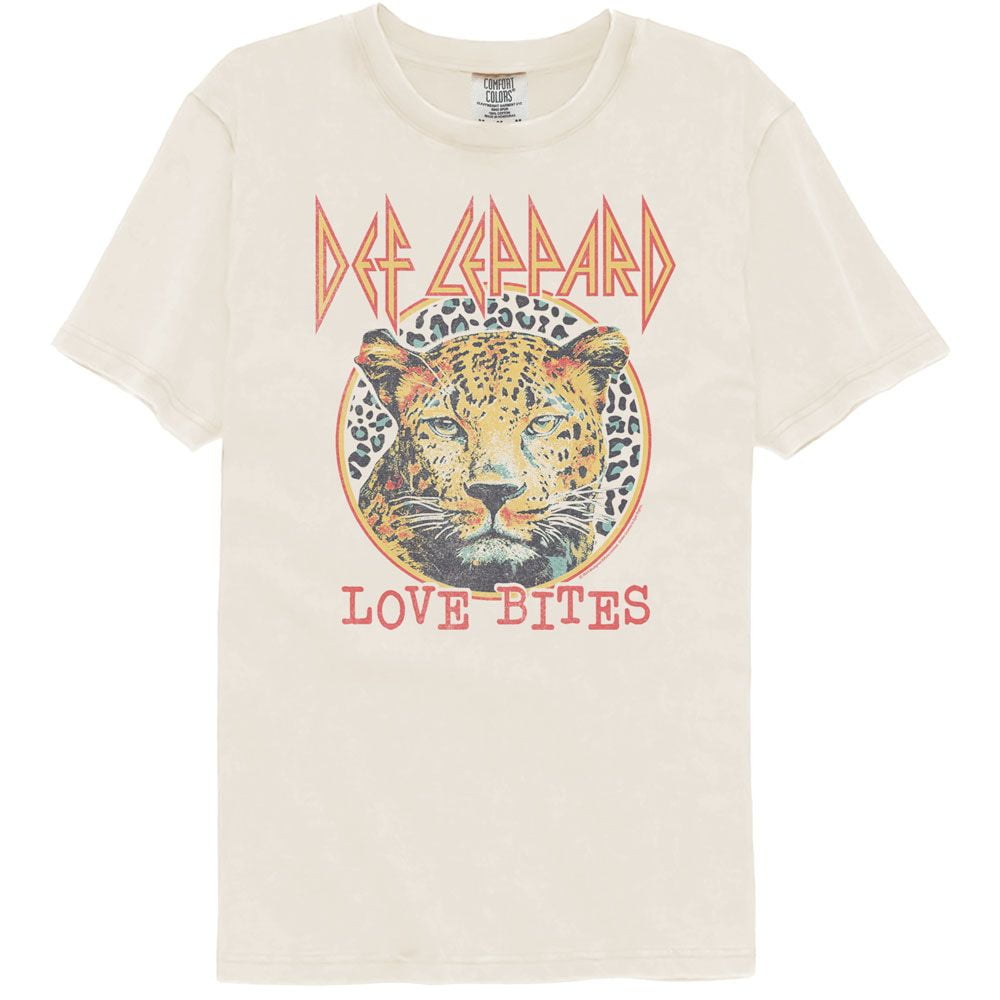 Def Leppard Def Leppard Love Bites Ivory Adult S/S Comfort Color