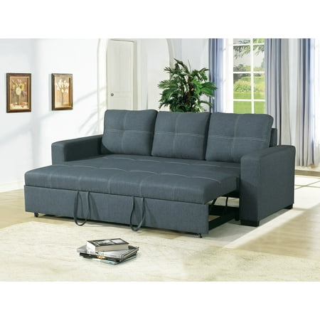 Convertible Sofa Bed Bobkona Living Room Sofa W Pull Out Bed