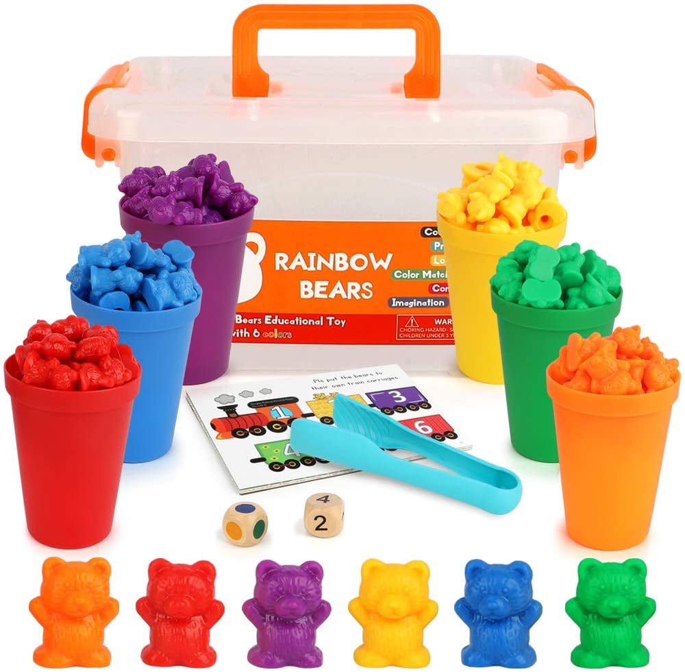 Educational Counting & Sorting Bears Kit 70 PC Super Value Set Fun Math Manipula 