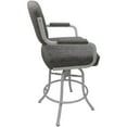 thumbnail image 3 of Swivel Tilt Counter Metal Bar Stool 26" - M-110 - Mojave Gray - White Frame, 3 of 4