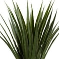 thumbnail image 2 of Nearly Natural 4.5' Spiked Agave Plastic Artificial Plant in Black Planter (Indoor/Outdoor), Green, 2 of 5