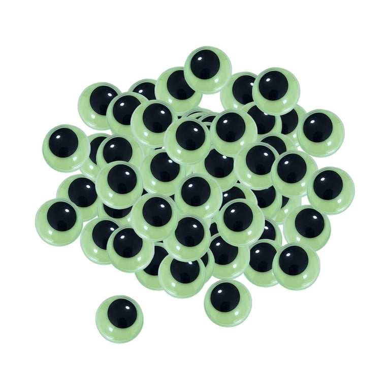Lotfancy 1100pcs Plastic Self-Adhesive Googly Wiggle Eyes, Size: 6 Sizes