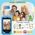 thumbnail image 3 of Teléfono inteligente de juguete TKECWOB Kids Dinosaur con pantalla de 2.8 pulgadas y 8 GB, 3 of 7