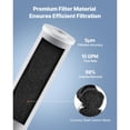 thumbnail image 3 of Whole House Water Filter Cartridge 4.5x20,CTO Carbon Block Replacement for 3-Stage Home Water Filtration System,Reduces Chlorine,Taste,and Odor, 3 of 12